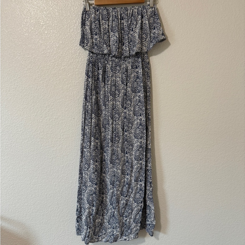 Paisley Tube Top Maxi Dress